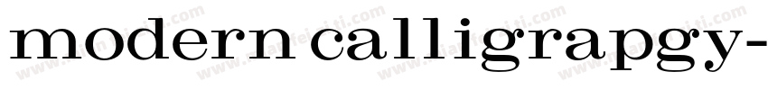 modern calligrapgy字体转换